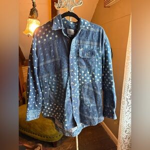 BDG Urban Outfitters Dani Flannel Shirt Tunic Top Buttondown Printed XS